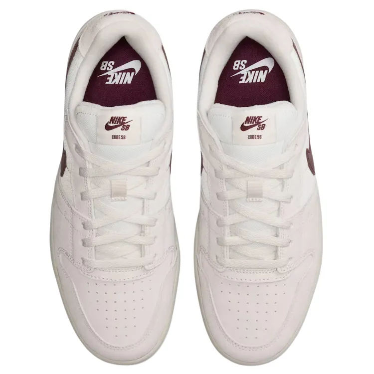 Nike SB Code 58 Summit White Phantom Light Brown Mystic Dates Mens Skate Shoes