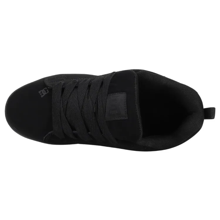 DC Court Graffik Black Black Black Mens Skate Shoes
