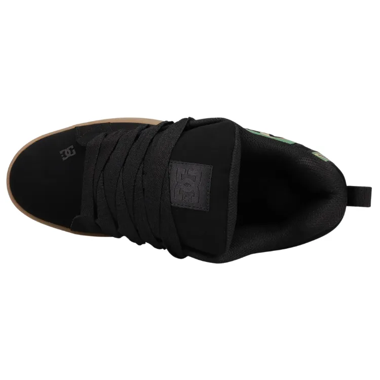 DC Court Graffik Black Black Gum Mens Skate Shoes