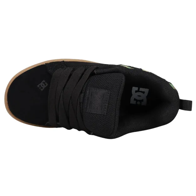 DC Court Graffik Black Camo Youth Skate Shoes