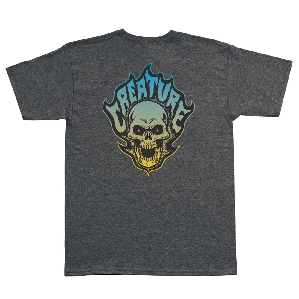 Creature Bonehead Flame Dark Heather T-Shirt