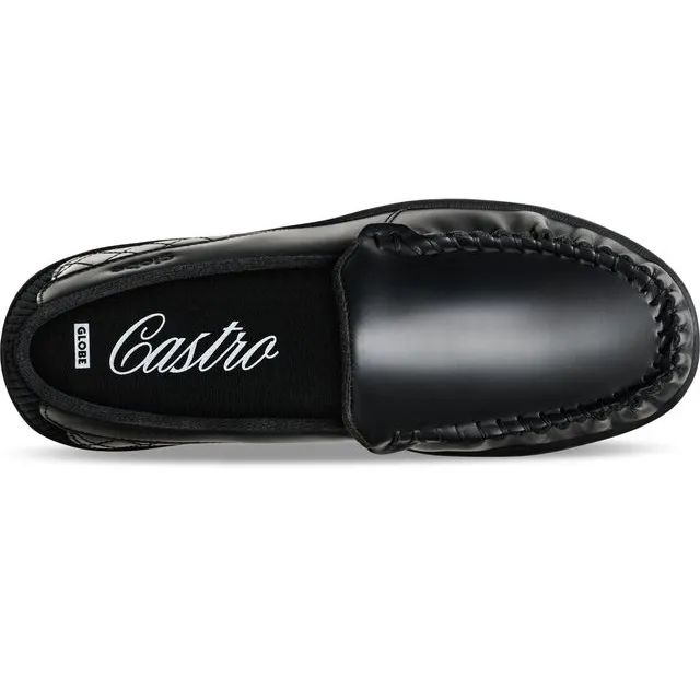 Globe Castro Black Leather Mens Skate Shoes