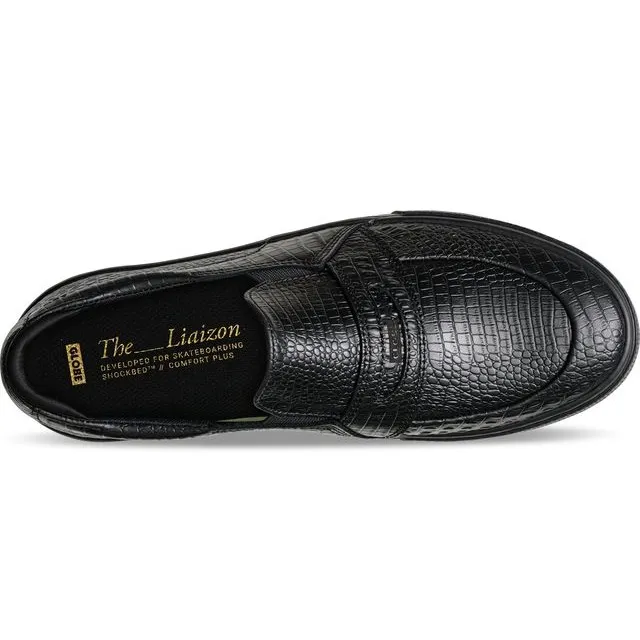 Globe Liaizon Black Croc Mens Skate Shoes