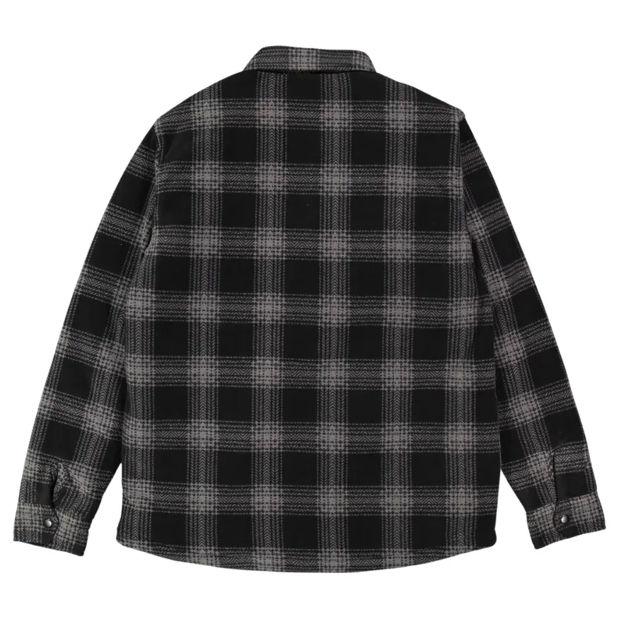 Volcom Bowered Dusk Grey Button Up Long Sleeve Flannel
