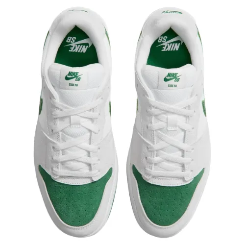 Nike SB Code 58 White Pine Green Summit White Mens Skate Shoes