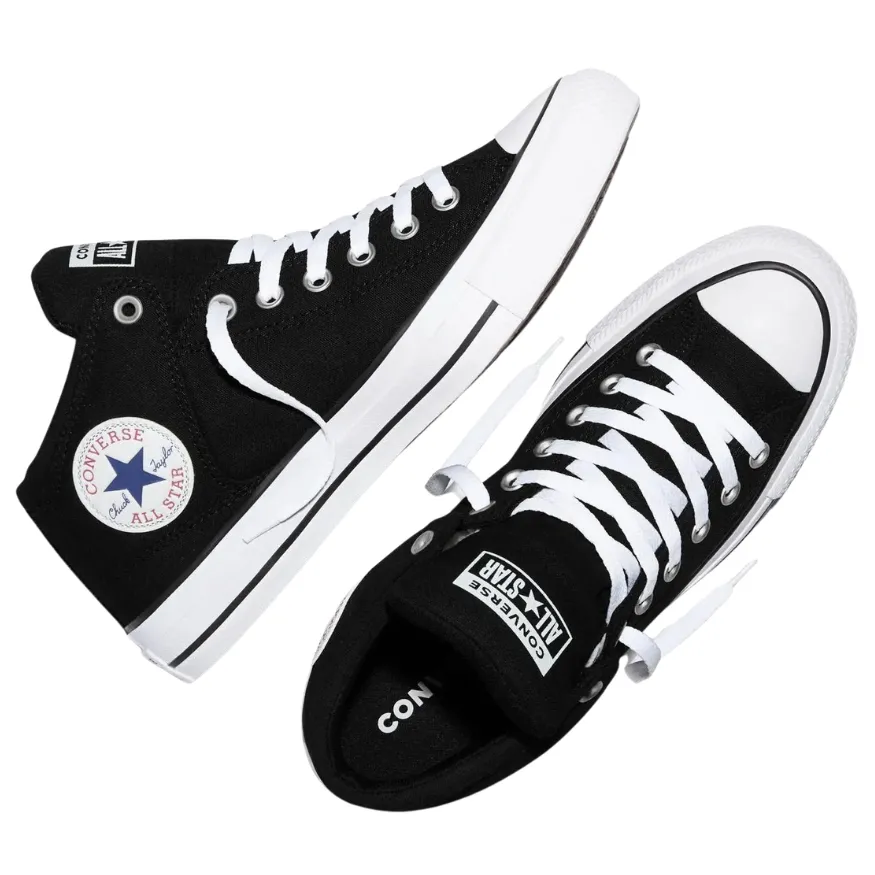 Converse Chuck Taylor All Star High Street Mid Black Black White Shoes