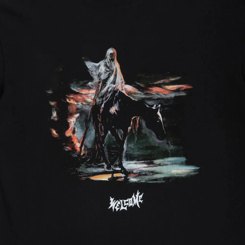 Welcome Skateboards Horseman Boxy Black T-Shirt