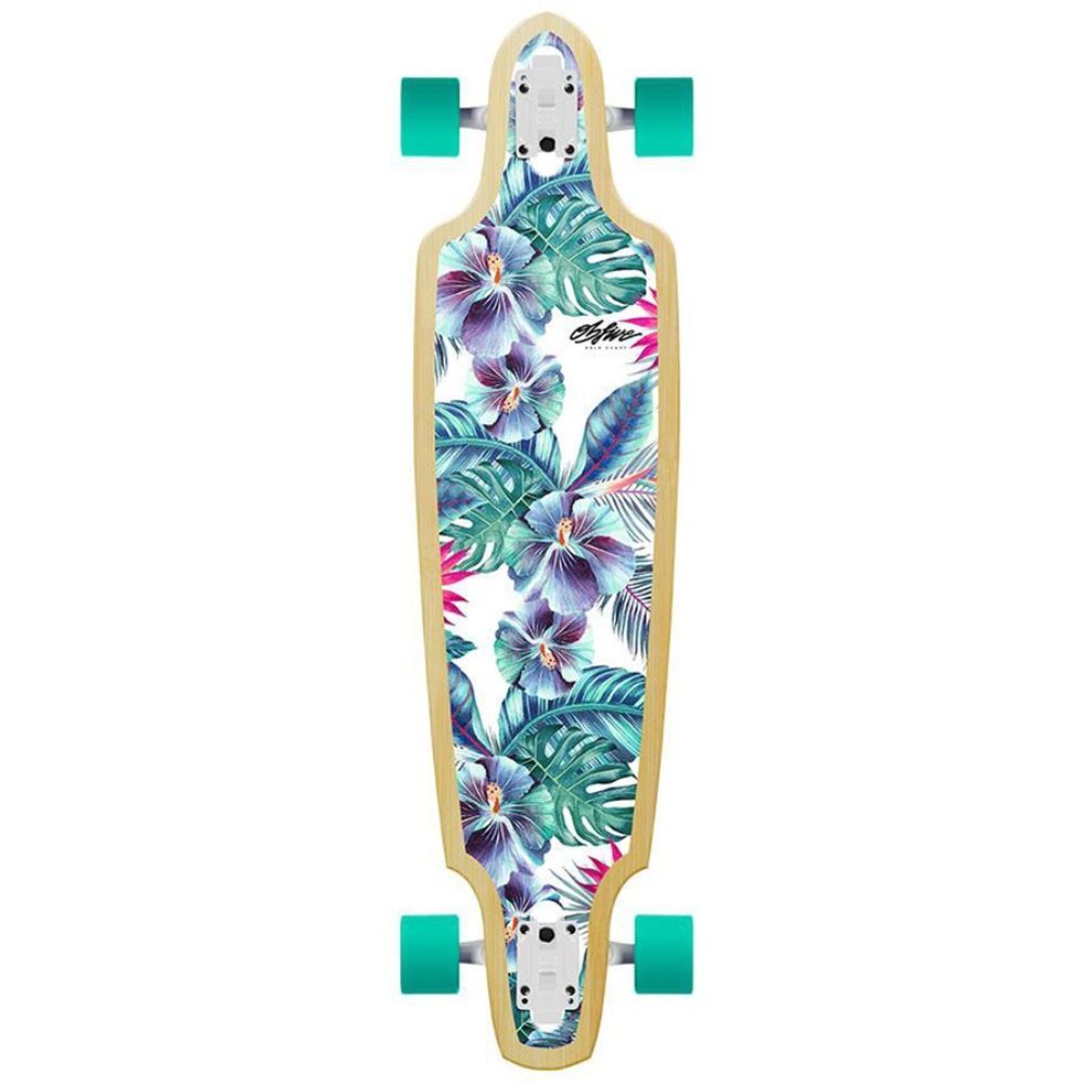 Obfive Summer Vacay Drop Through 38 Longboard Skateboard