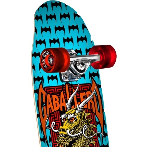 Powell Peralta Mini Caballero Dragon Bats Blue 29.5 Cruiser Skateboard