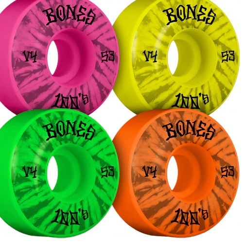 Bones 100's Multi Party Pack V4 52mm Skateboard Wheels