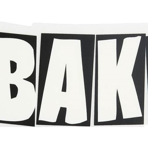 Baker Brand Logo Small Sticker