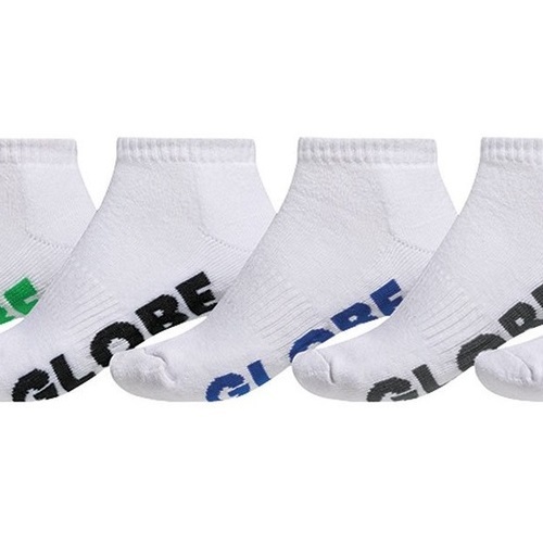 Globe Stealth Ankle Large US 12 to 15 5 Pairs White Mens Socks