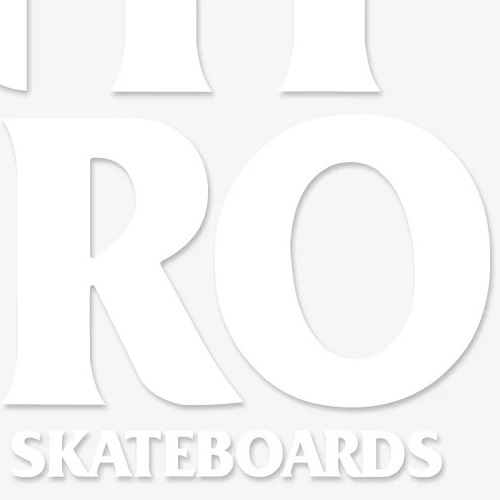 Anti Hero Black Hero Sticker White Solid x 1