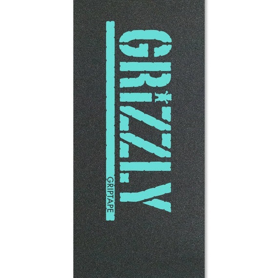 Grizzly Grip Stamp Blue 9 x 33 Skateboard Grip Tape Sheet