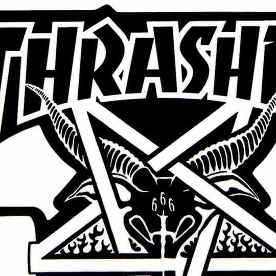 Thrasher Goat Black Large x 1 Sticker