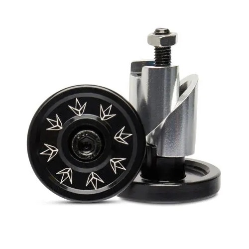 Envy Alloy Bar Ends Plugs Pair Black - Suit All Bars