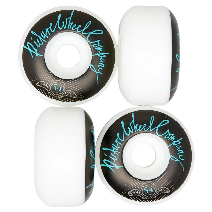 Picture Wheel Co POP Teal Black 99A 54mm Skateboard Wheels