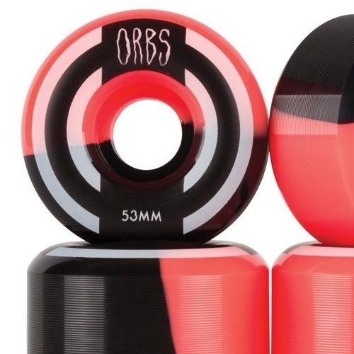 Welcome Orbs Apparitions Splits Coral Black 99A 53mm Skateboard Wheels