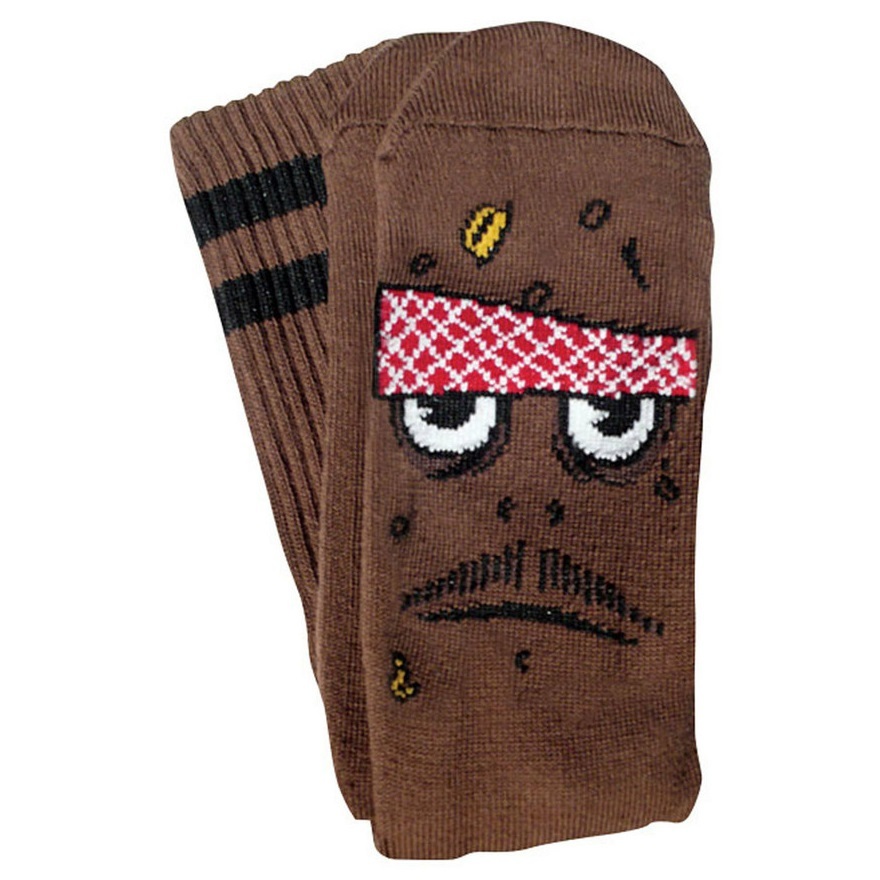 Toy Machine Poo Poo Head Brown Socks