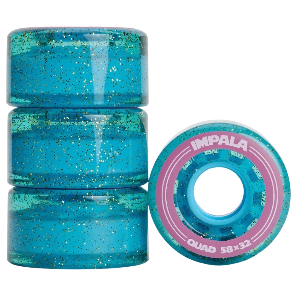 Impala Roller Skates Holographic Glitter Set of 4 Replacement Wheel Set