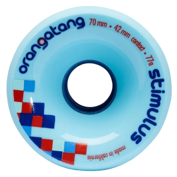 Orangatang Stimulus 77a 70mm Light Blue Longboard Skateboard Wheels