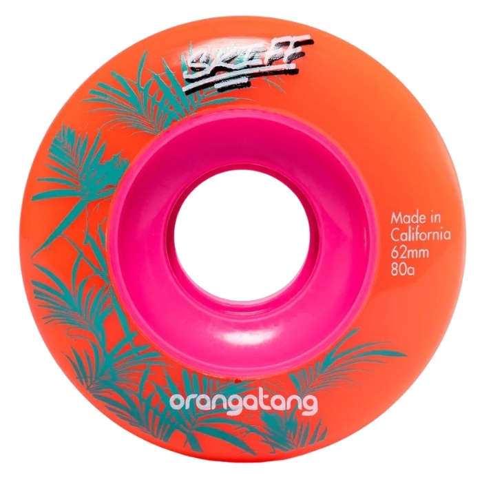 Orangatang Skiff Orange 80A 62mm Longboard Skateboard Wheels