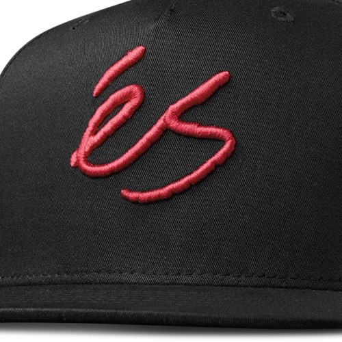 ES Script Black Snapback Hat