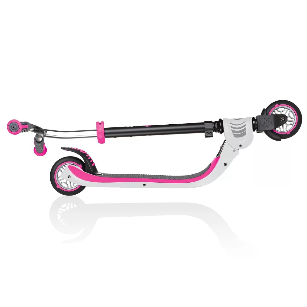 Globber 2 Wheel Foldable Flow 125 White Pink Scooter