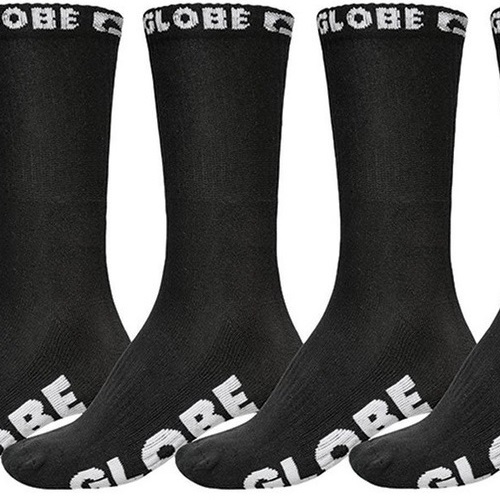 Globe Blackout Crew Large US 12 to 15 5 Pairs Mens Socks
