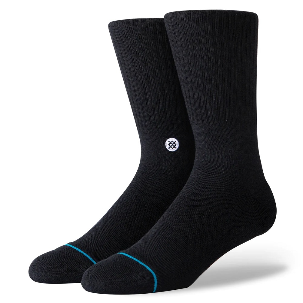 Stance Icon 3 Pack Black Medium Mens Socks