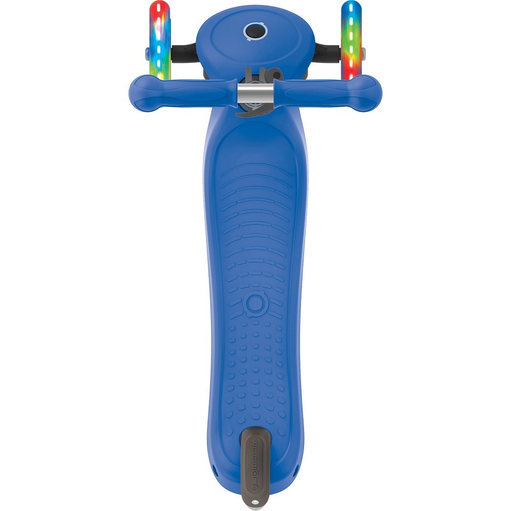 Globber Primo Lights Anodized T-Bar 3 Wheel Navy Blue Scooter