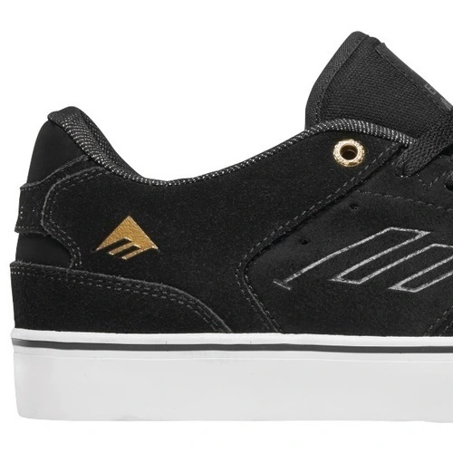Emerica The Low Vulc Black Gold White Mens Skate Shoes [Size: US 9]