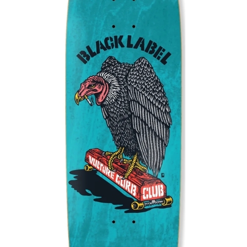 Black Label Vulture Club Blue 8.88 Skateboard Deck