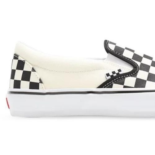 Vans Skate Slip On Checkerboard Black Off White Shoes