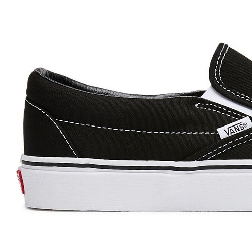Vans Classic Slip On Black White Shoes