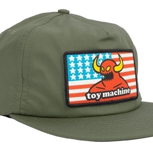 Toy Machine American Monster Snapback Army Skate Hat