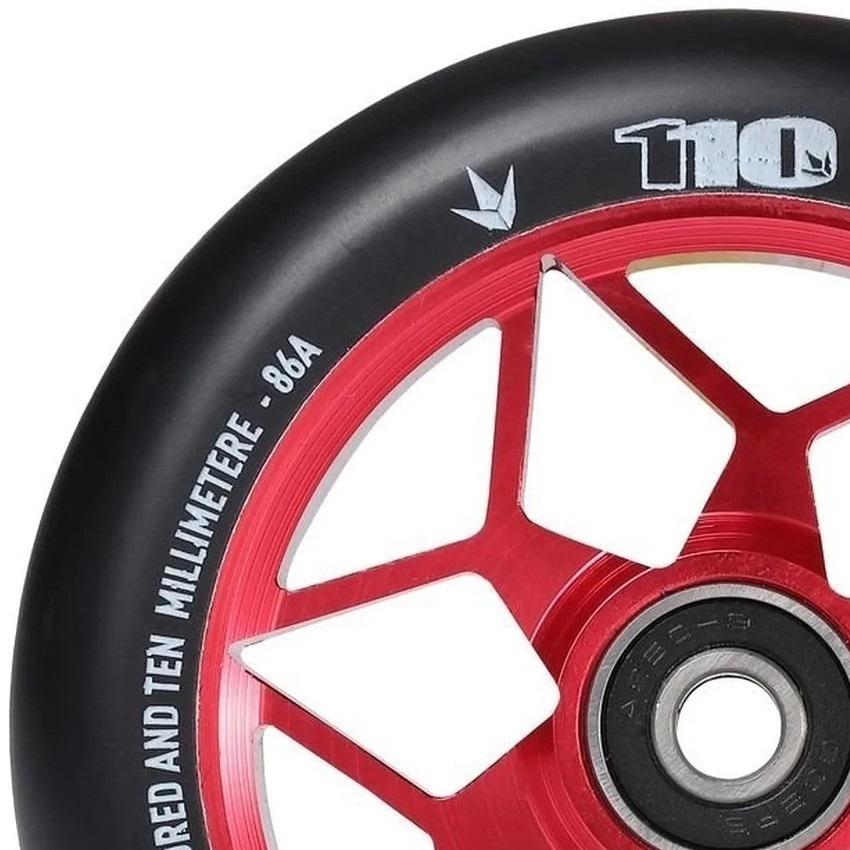 Envy Diamond Red 110mm Set Of 2 Scooter Wheels