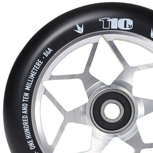 Envy Diamond Silver 110mm Set Of 2 Scooter Wheels