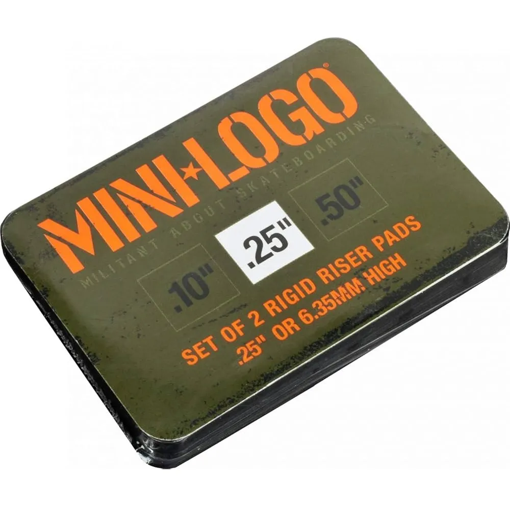 Mini Logo Black 1/4 Pair Skateboard Riser Pads