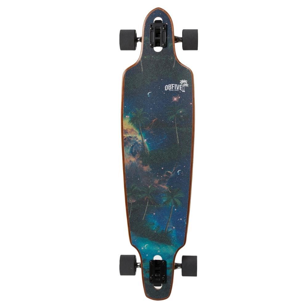 Obfive Fantasy Island Drop Through 38 Longboard Skateboard