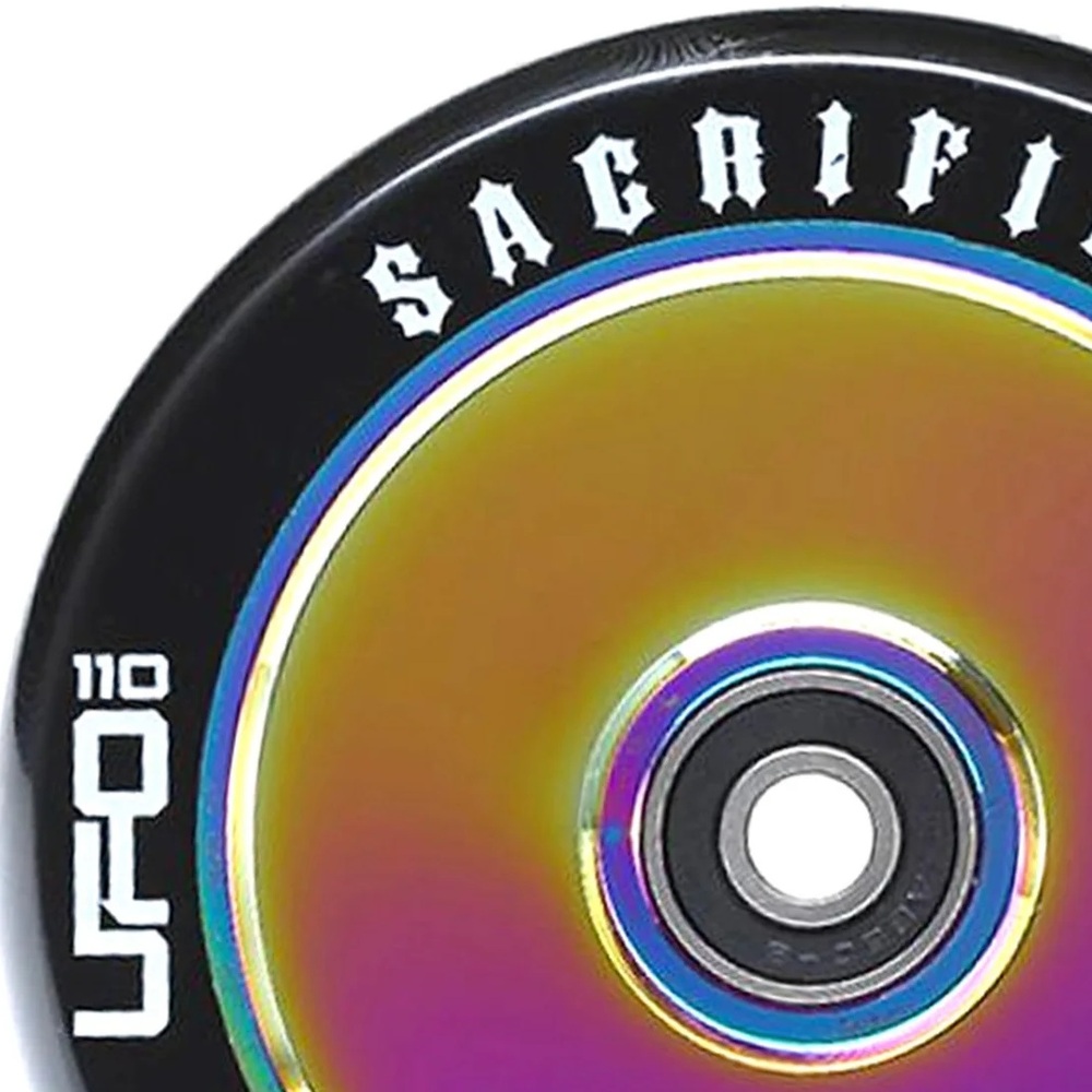 Sacrifice UFO Black Neochrome 110mm Wheel Set