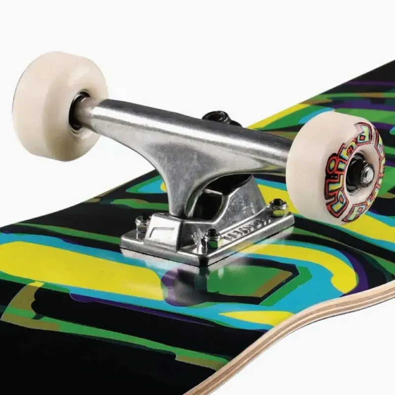 Blind Logo Glitch FP Green Yellow 7.875 Complete Skateboard