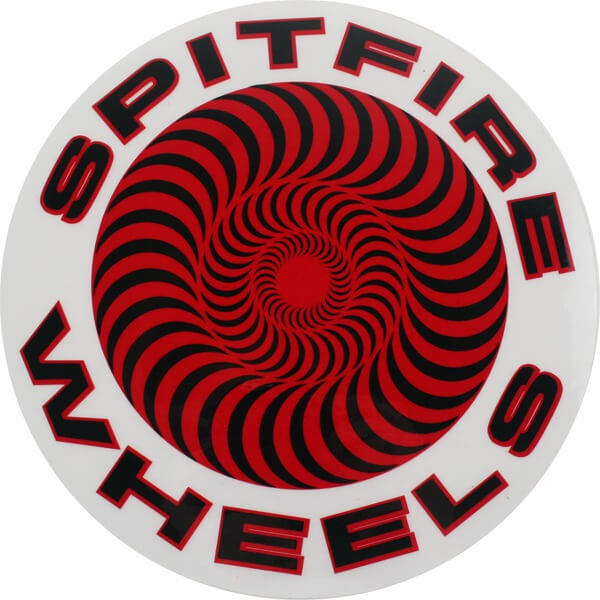 Spitfire Classic Swirl Large x 1 Skateboard Sticker [Colour: Yellow]