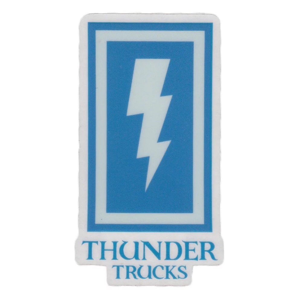 Thunder Trucks Boxed Bolt Small Skateboard Sticker [Colour: Blue Yellow]