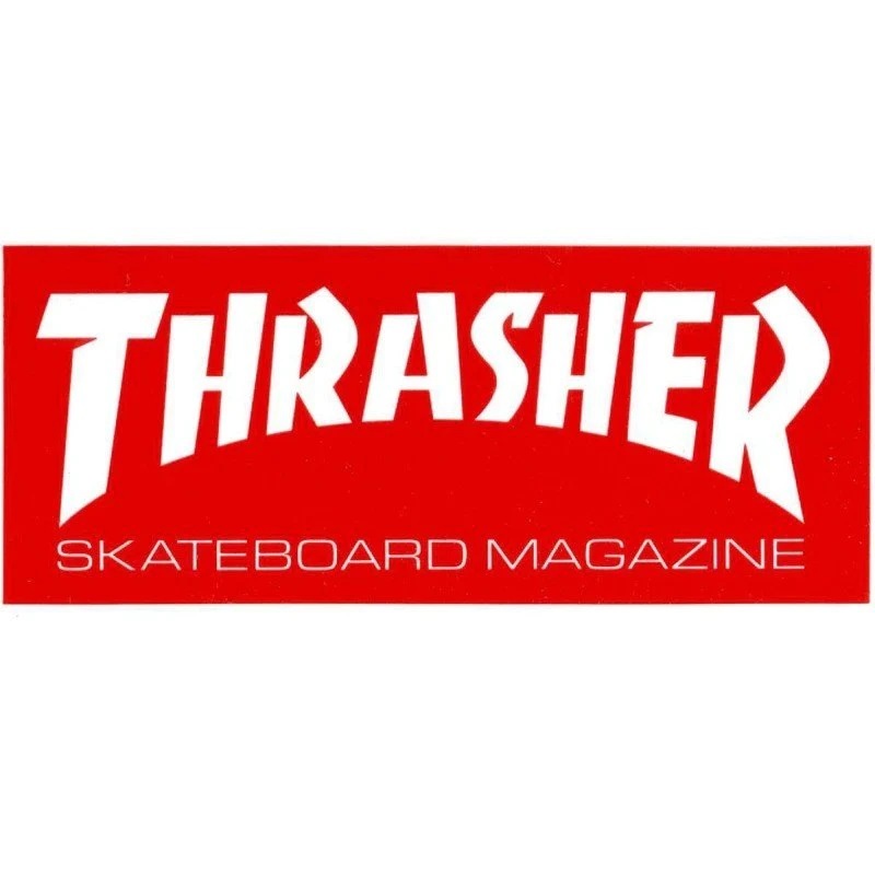 Thrasher Skate Mag Small Sticker [Colour: Red]