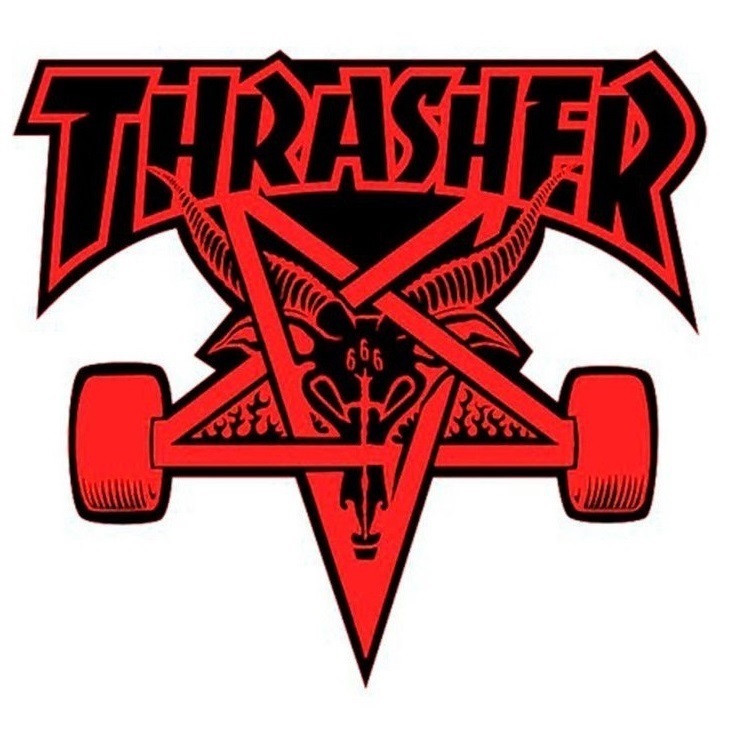 Thrasher Skategoat Die Cut Sticker [Colour: Black]