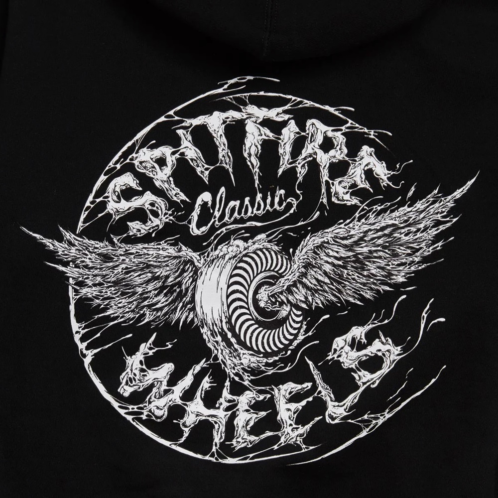Spitfire Decay Flying Classic Black Hoodie [Size: S]