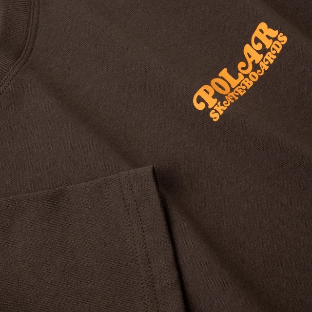 Polar Skate Co Fields Chocolate T-Shirt [Size: S]