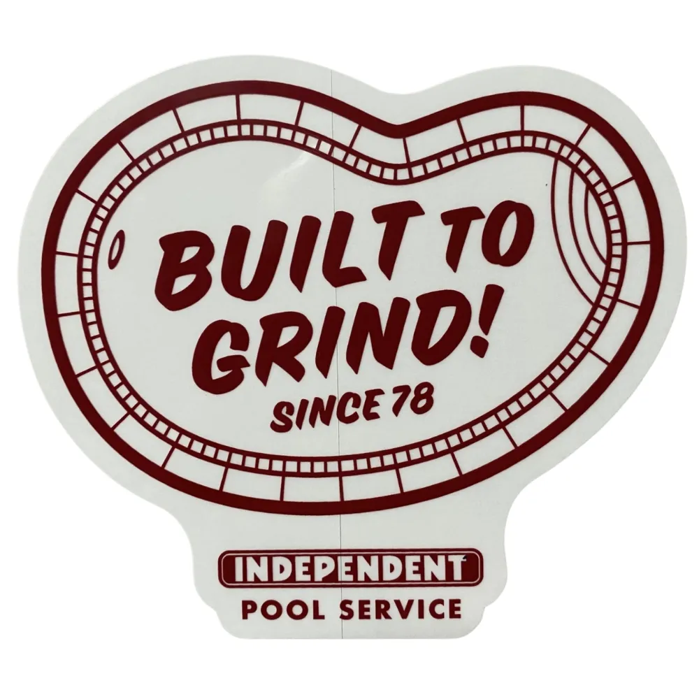 Independent Pool Service Sticker [Colour: White]