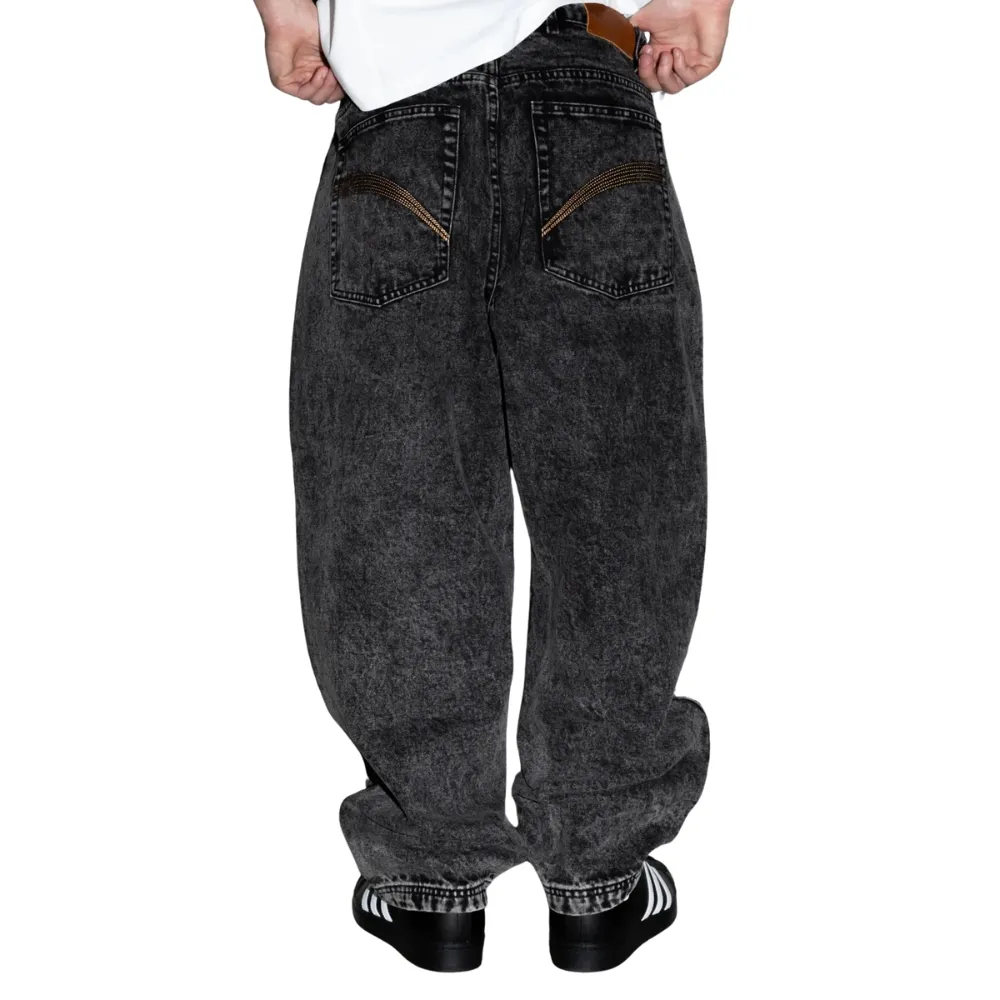 Ichpig Pigasus Washed Black Denim Jeans [Size: S]